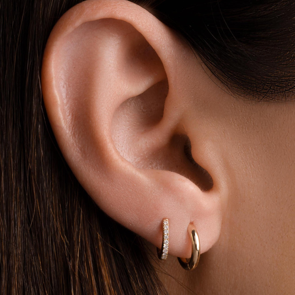 Solid Gold Huggie Earrings, Sold Gold Earrings, Real Gold Earrings, 14k Gold Earrings, Solid Gold Jewelry, Small Gold Hoop Earrings