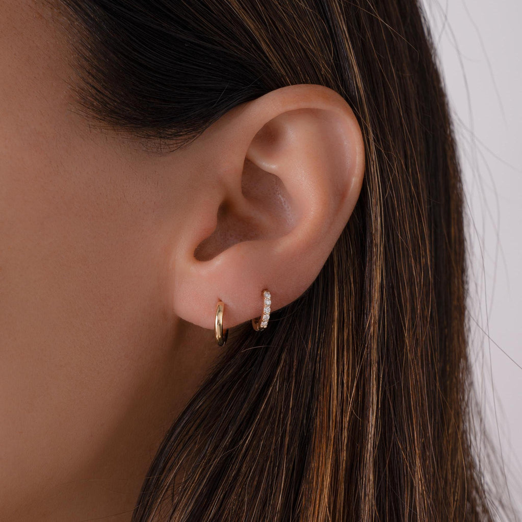 Solid Gold Huggie Earrings, Sold Gold Earrings Real Gold Earrings 14k Gold Earrings Solid Gold Jewelry Small Gold Hoop Earrings Gift for Her