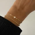 Diamond Bracelet, Paperclip Bracelet, Charm Bracelet, Gold Bracelet, Silver Bracelet, Dainty Bracelet, Chain Bracelet, Stackable Bracelet