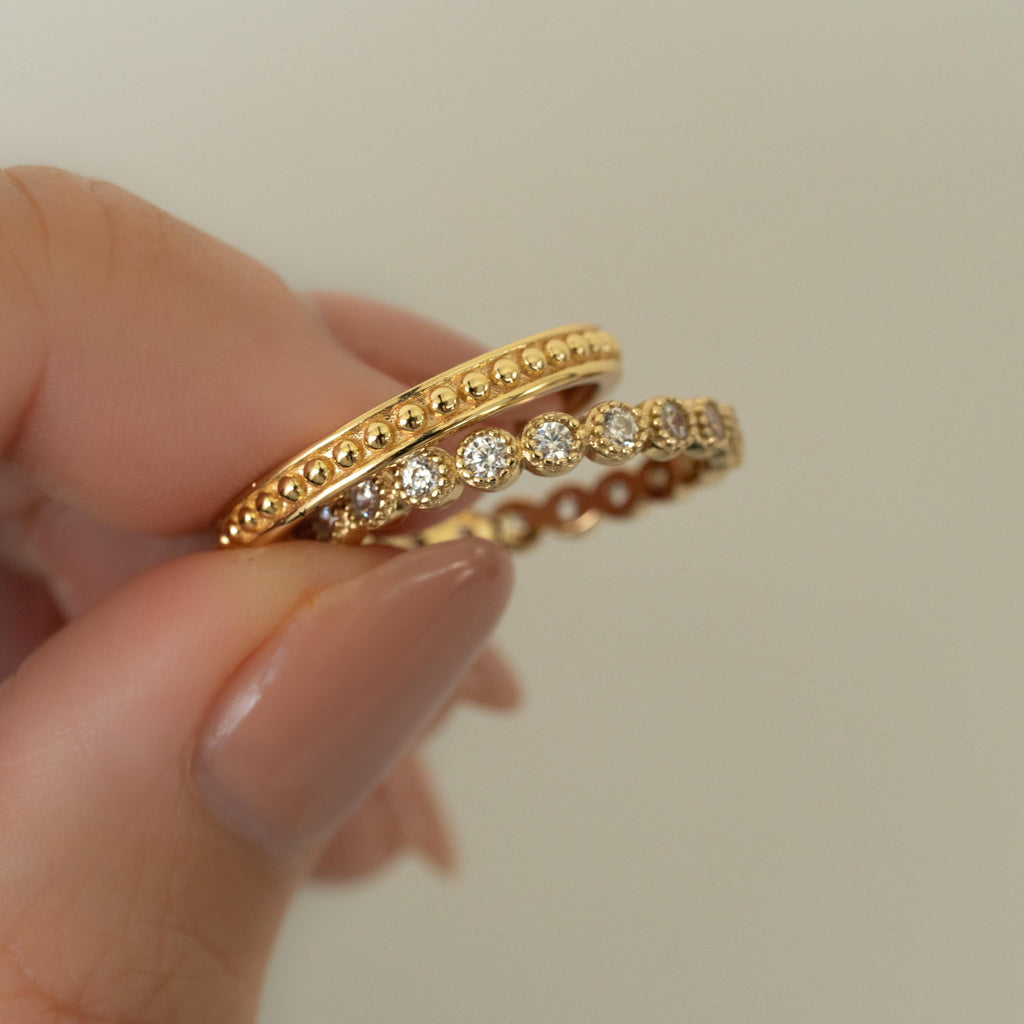 Stacking Ring Set, Stacking Rings, Layered Rings, Dainty Ring, Gold Ring, Silver Ring, Minimalist Jewelry, Delicate Jewelry, Gift for Her