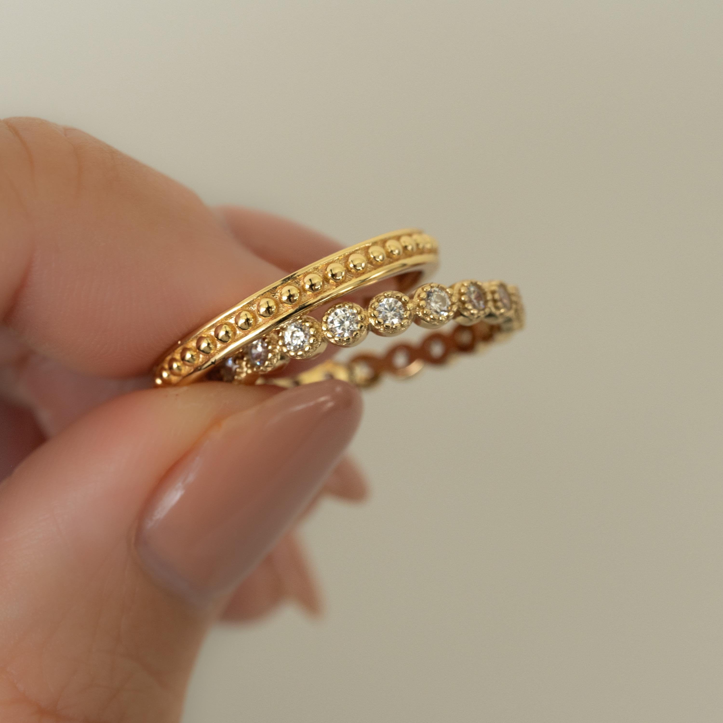Stacking Ring Set, Stacking Rings, Layered Rings, Dainty Ring, Gold Ring, Silver Ring, Minimalist Jewelry, Delicate Jewelry, Gift for Her