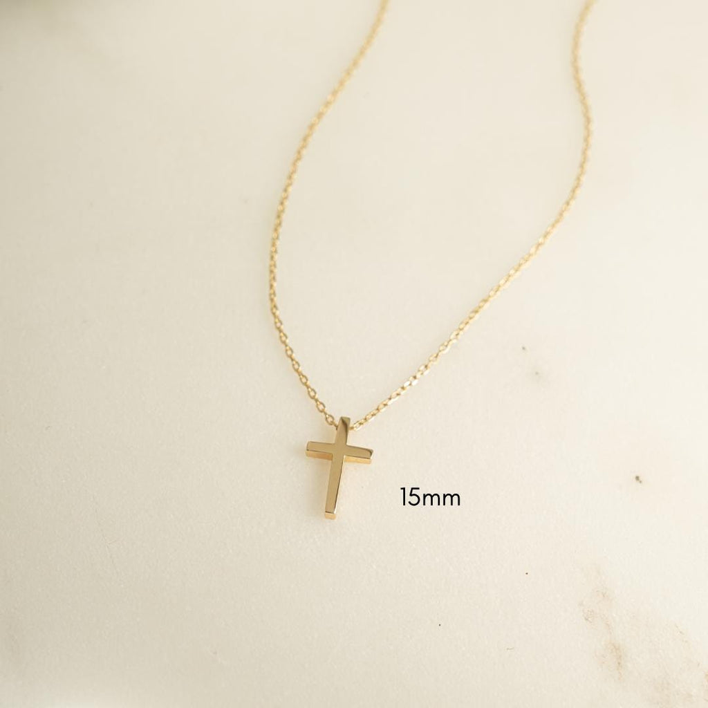 Cross Necklace, Dainty Cross Jewelry, Religious Jewelry, Minimalist Cross Necklace, Layering Necklace, Gift for Her