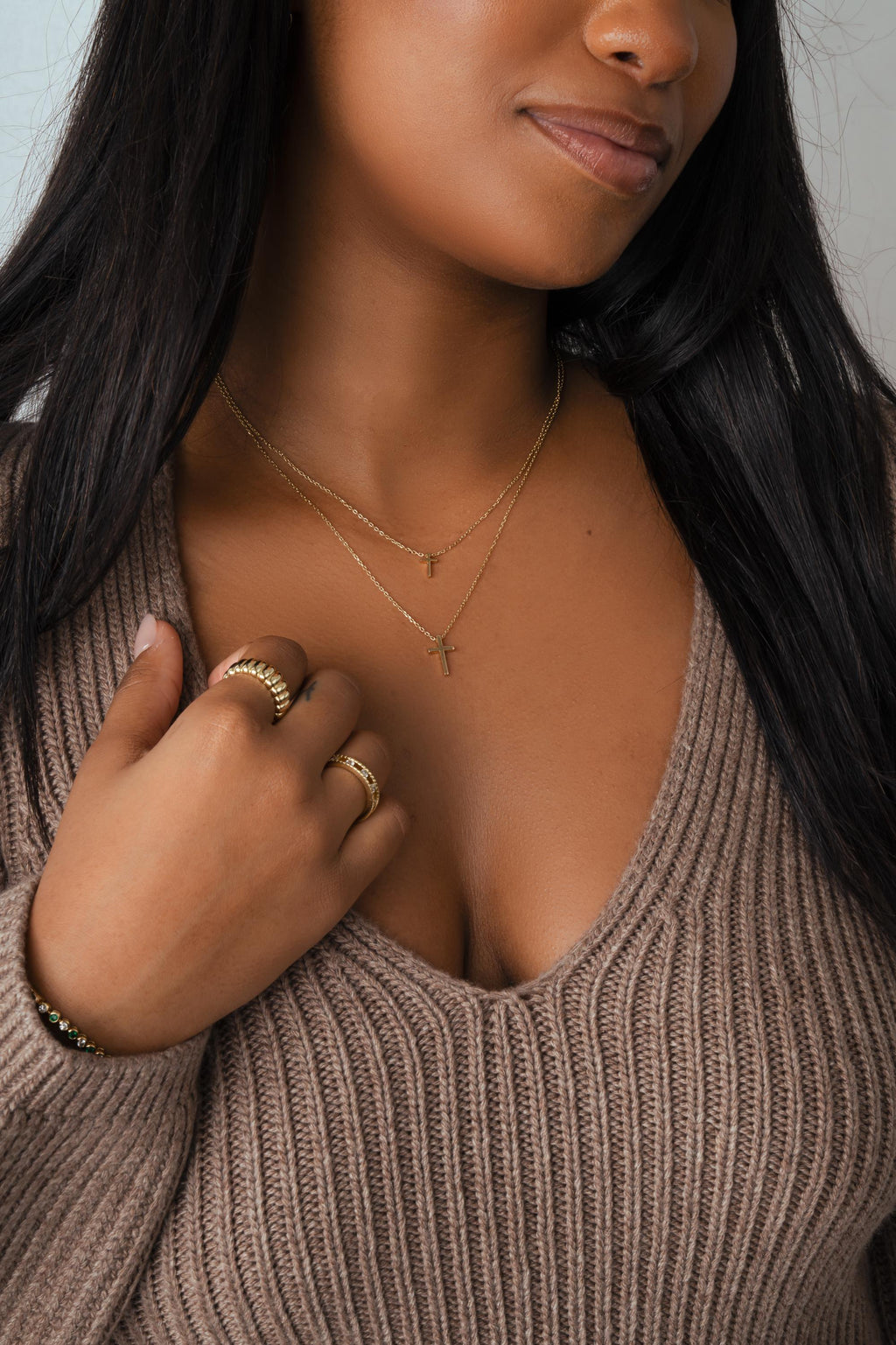 Cross Necklace, Dainty Cross Jewelry, Religious Jewelry, Minimalist Cross Necklace, Layering Necklace, Gift for Her