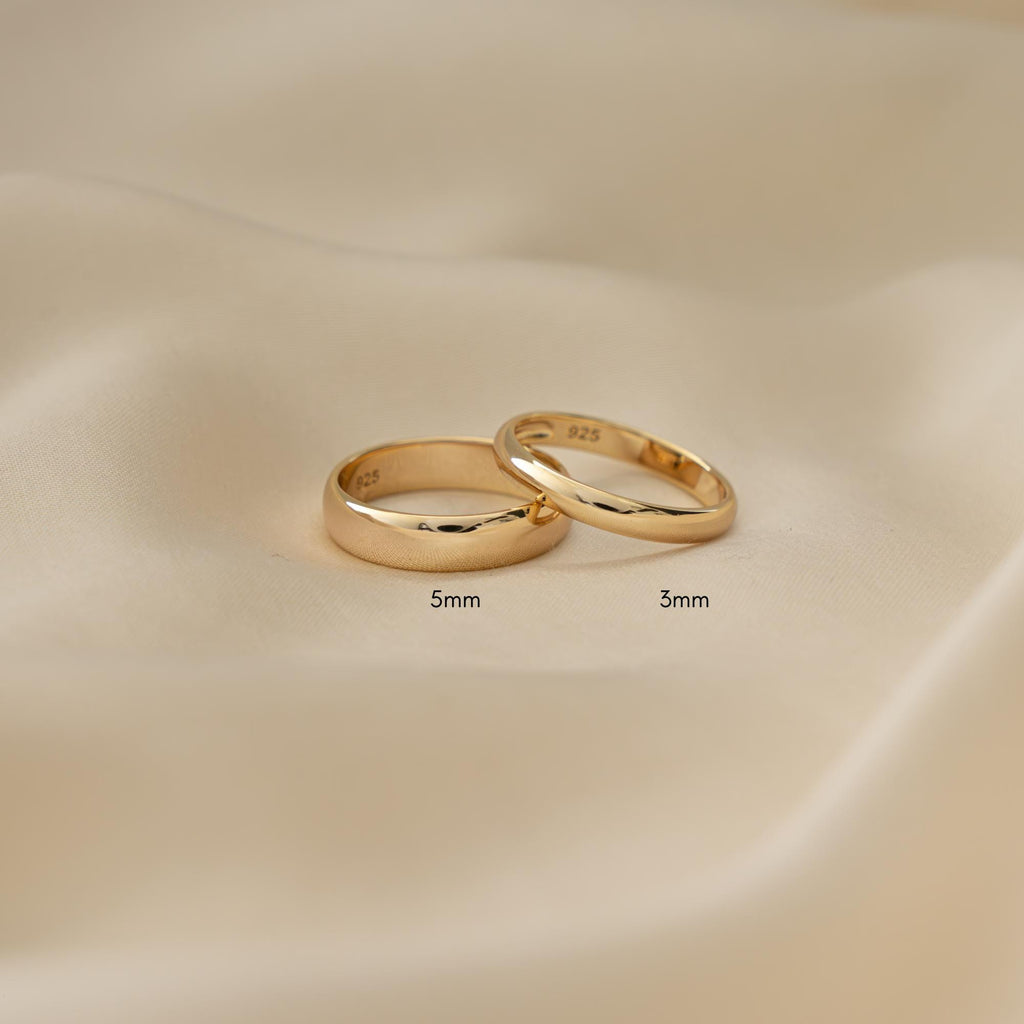 Gold Band, Sterling Silver Band, Promise Ring, Wedding Band, Gold Ring, Minimalist Jewelry, Stacking Ring, Gift for Her, Valentines Day Gift