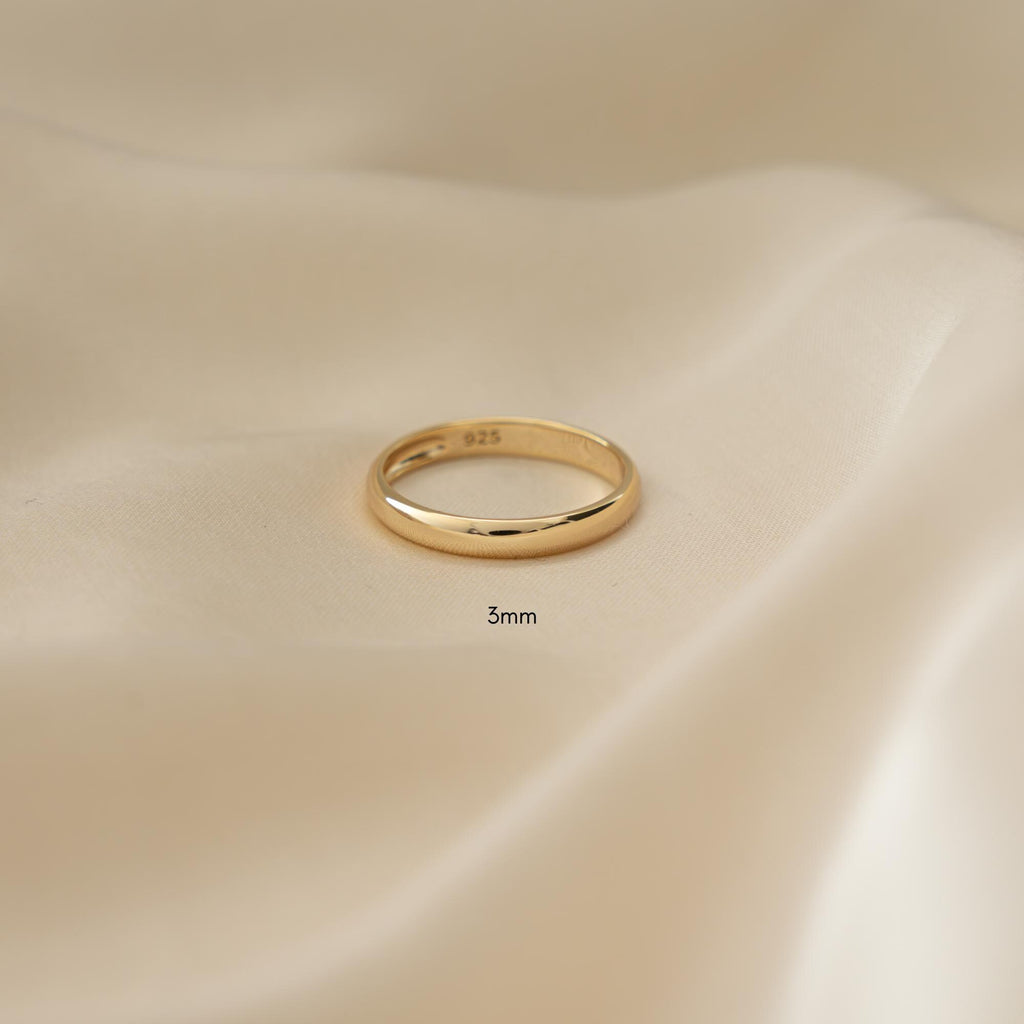 Gold Band, Sterling Silver Band, Promise Ring, Wedding Band, Gold Ring, Minimalist Ring, Stacking Ring, Gift for Her, Anniversary Gift