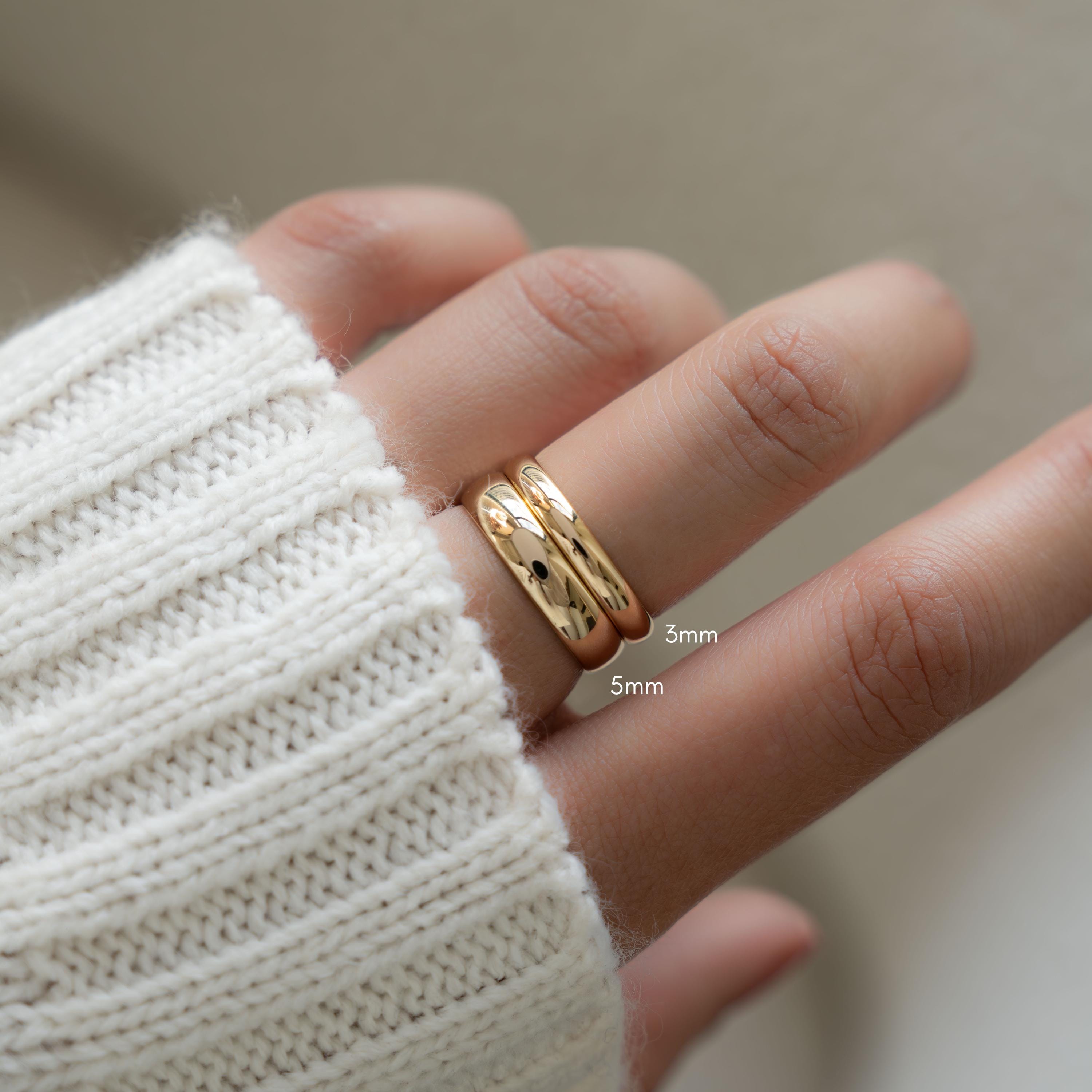 Gold Band, Sterling Silver Band, Promise Ring, Wedding Band, Gold Ring, Minimalist Jewelry, Stacking Ring, Gift for Her, Valentines Day Gift