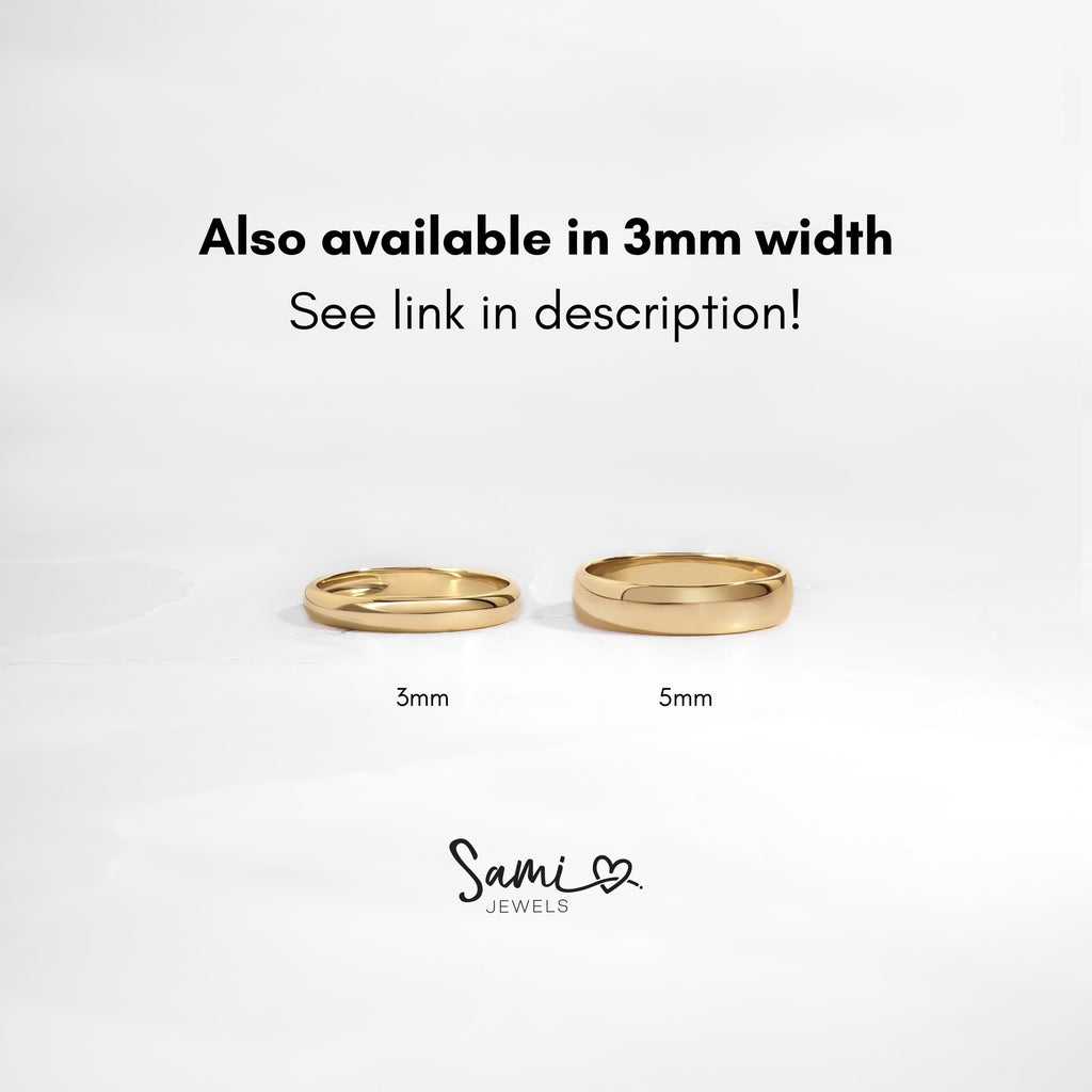 Gold Band, Sterling Silver Band, Promise Ring, Wedding Band, Gold Ring, Minimalist Jewelry, Stacking Ring, Gift for Her, Valentines Day Gift