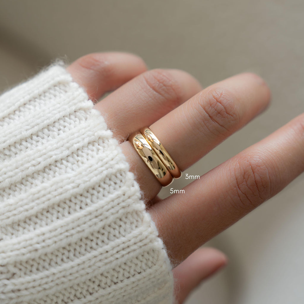 Gold Band, Sterling Silver Band, Promise Ring, Wedding Band, Gold Ring, Minimalist Ring, Stacking Ring, Gift for Her, Anniversary Gift