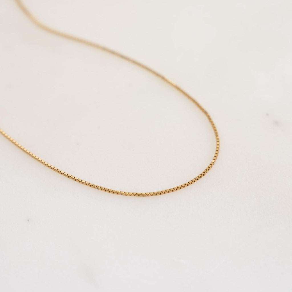 Box Chain Necklace, Minimalist Necklace, Chain Necklace, Dainty Necklace, Gift for Her, Gold Necklace, Silver Necklace, Simple Necklace