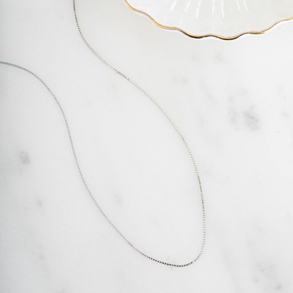 Box Chain Necklace, Minimalist Necklace, Chain Necklace, Dainty Necklace, Gift for Her, Gold Necklace, Silver Necklace, Simple Necklace