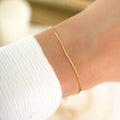 Box Chain Bracelet, Dainty Bracelet, Minimalist Bracelet, Gold Bracelet, Silver Bracelet, Adjustable Bracelet, Gift for Her, Jewelry Set