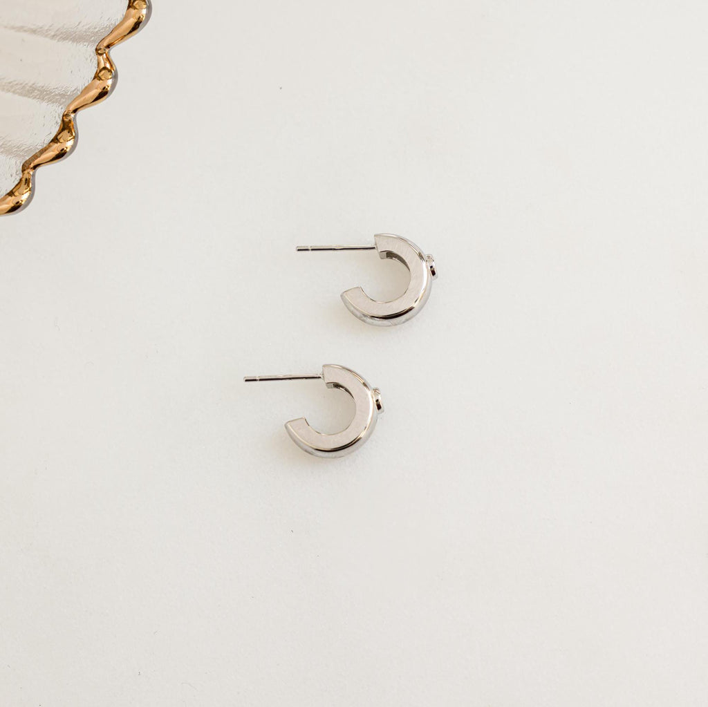 Chunky Gold Hoops, Gold Hoops, Small Hoop Earrings, Gold Hoop Earrings, Diamond Earrings, Chunky Jewelry, Gift for Her, Silver Hoop Earrings