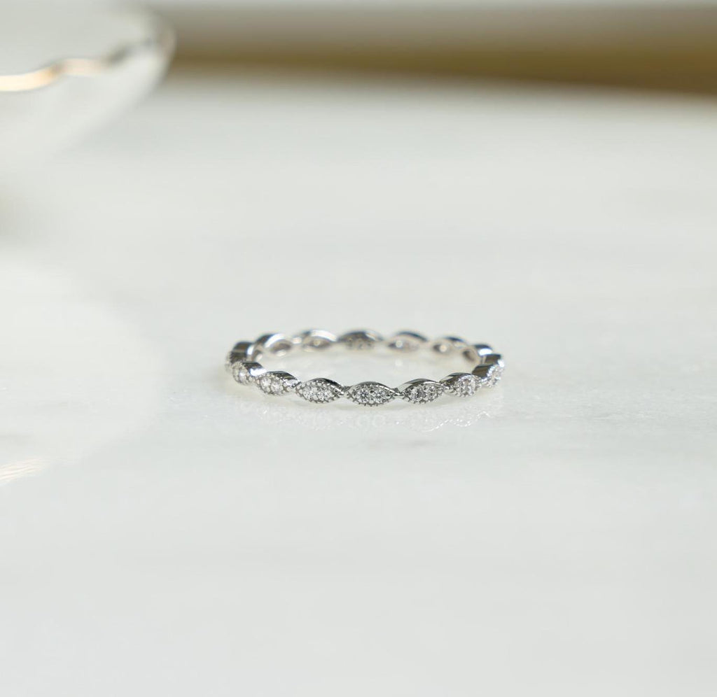 Eternity Band, Minimalist Ring, Stacking Ring, Eternity Ring, Stacking Ring, Diamond Ring, Dainty Ring, Wedding Band, Gift for Her Gold Ring