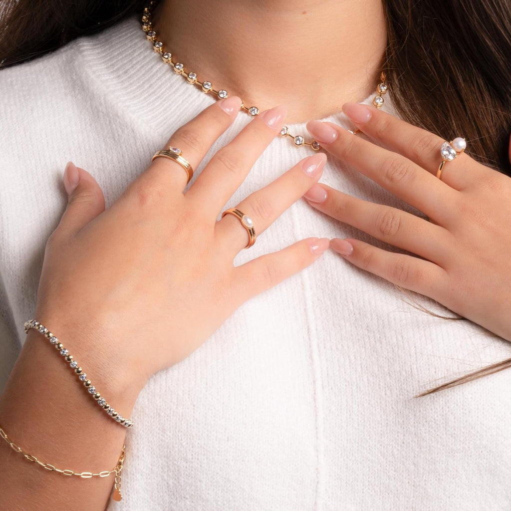 Pearl Ring, Minimalist Ring, Vintage Ring, Dainty Ring, Bridesmaid Gift, June Birthstone Ring, Stackable Ring, Gift For Her, Pearl Jewelry