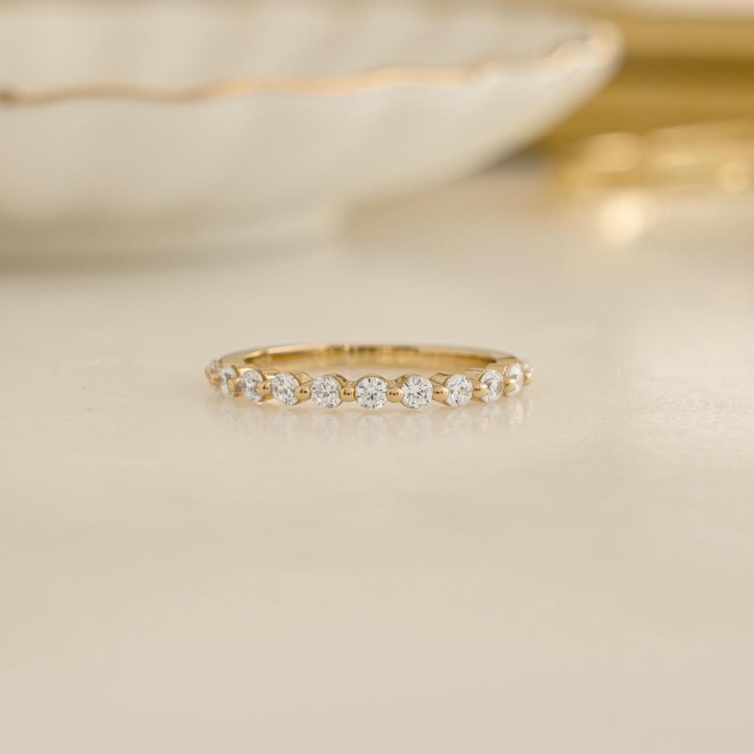 Diamond Ring, Dainty Ring, Sterling Silver Ring, Promise Ring, Gift For Her, Stackable Rings, Wedding Band