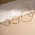 Classic Hoop Earrings, Gold Hoops, Sterling Silver Hoops, Dainty Earrings, Lightweight Earrings, Everyday Earrings, Gift for Her, 30mm Hoops