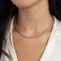 3mm Handmade Tennis Necklace, Diamond Tennis Necklace, Layering Necklace, Tennis Chain, Bridal Jewelry, Gift for Her, Wedding Necklace