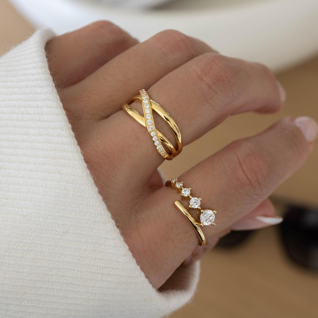 Dainty Diamond Ring by Sami Jewels, Statement Ring, Minimalist Ring, Dainty Ring, Unique Ring, Stacking Ring, Wedding Jewelry, Gift for Her