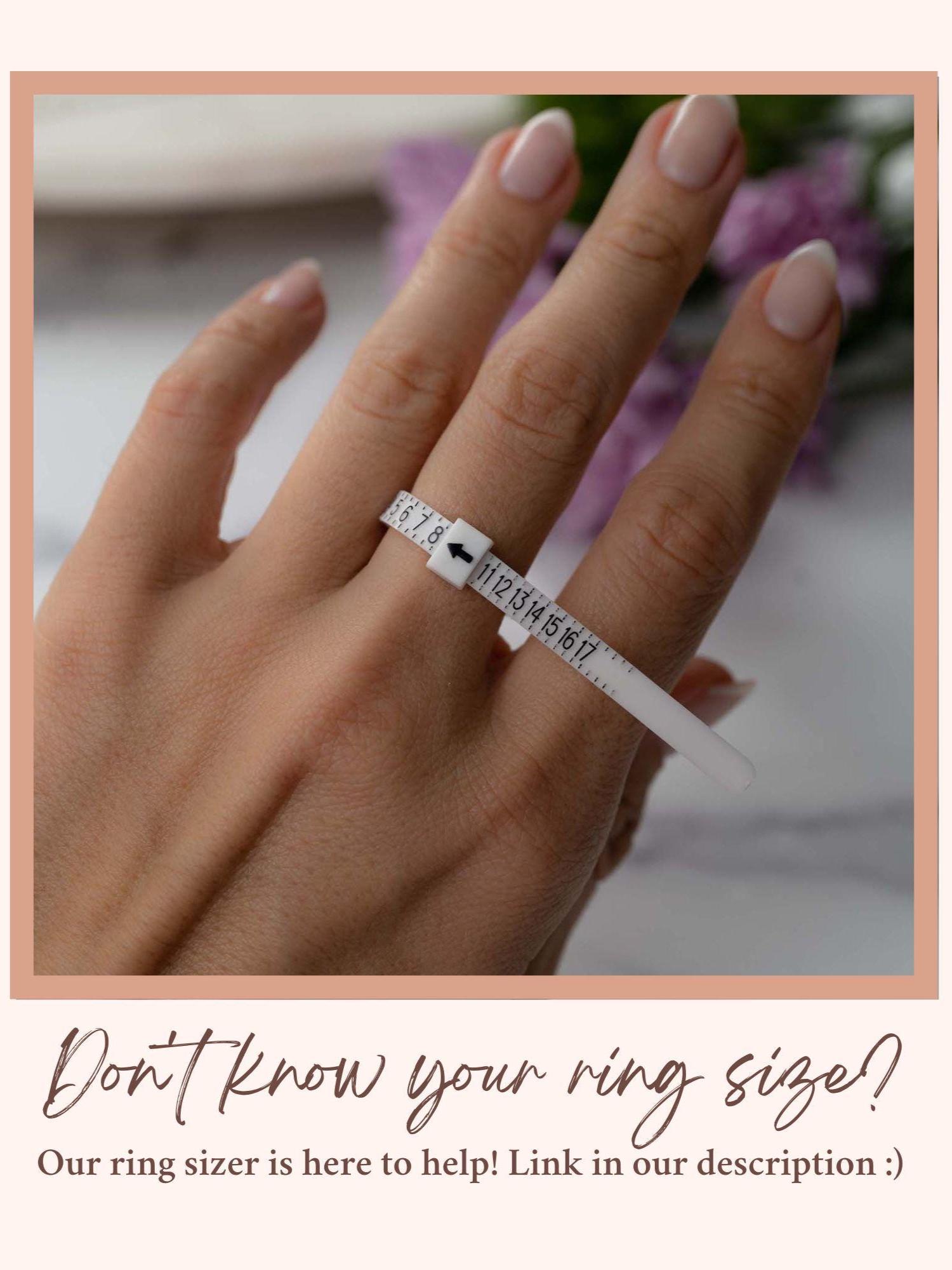 Bezel Set Fluted Stacking Ring by Sami Jewels, Sizes 4-12, Made of 925 Sterling Silver, Diamond Ring, Minimalist Ring