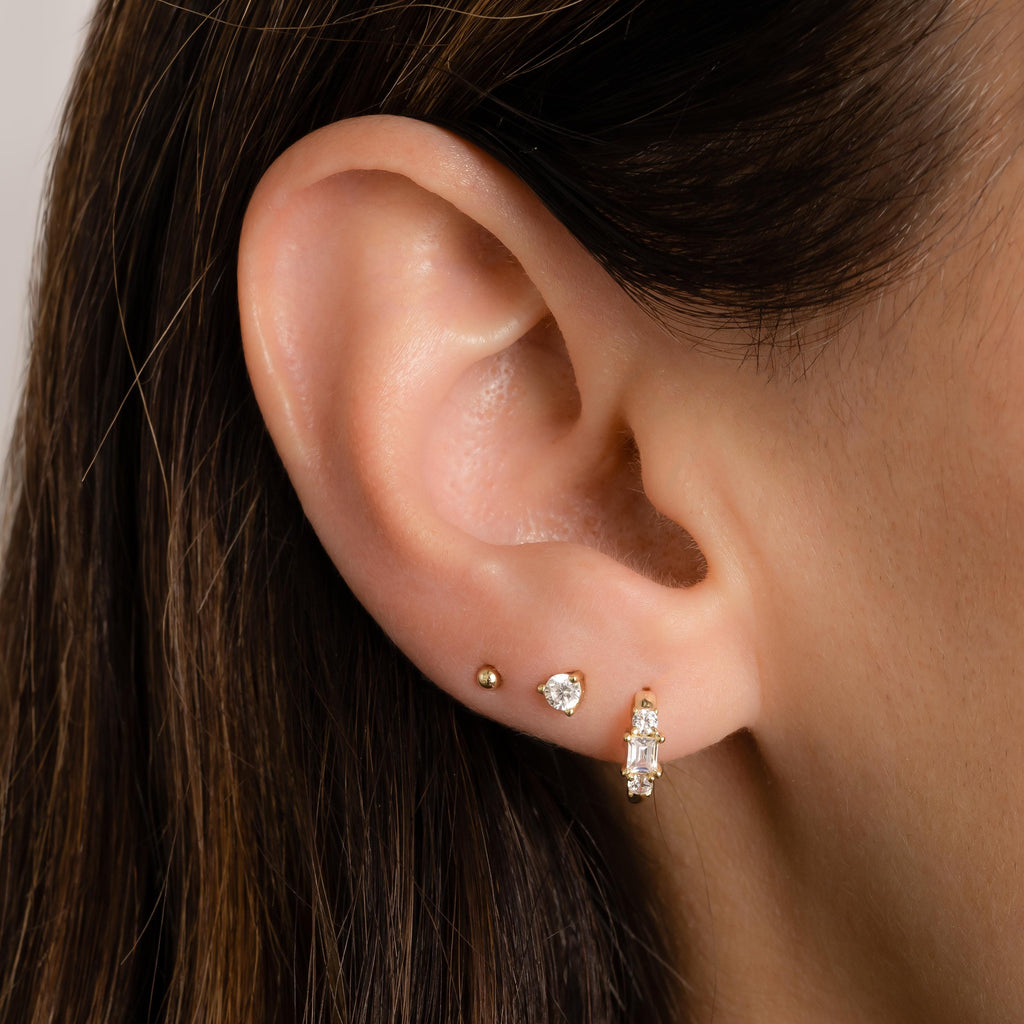 Multi-Stone Huggie Hoop Earrings by Sami Jewels, Small Hoop Earrings, Mini Hoop Earrings, Huggie Earrings, Small Hoops, Huggies