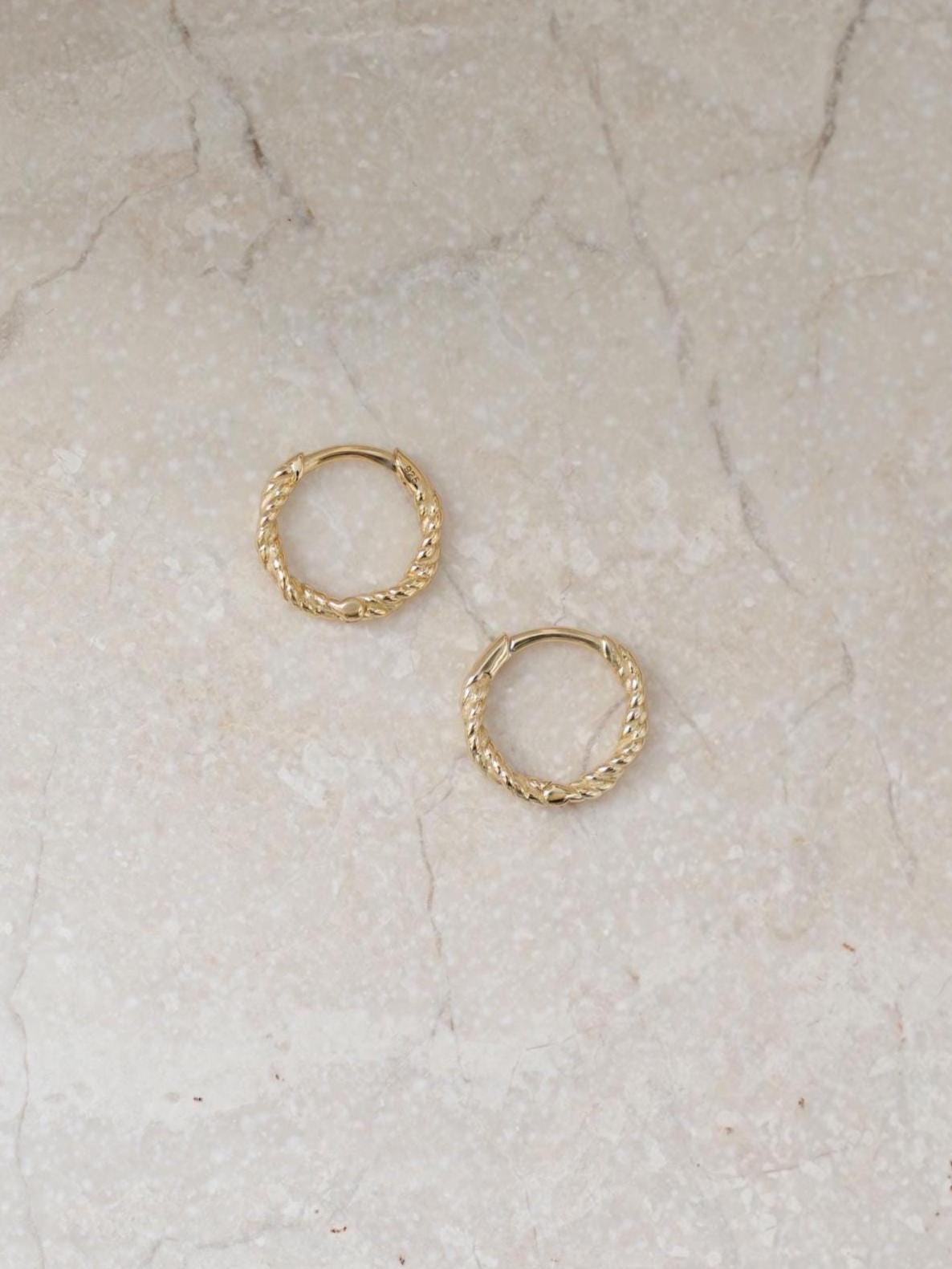 Small Hoop Earrings, Huggie Earrings, Cartilage Hoop, Minimalist Earrings, Huggies, Mini Gold Hoops, Sterling Silver Earrings