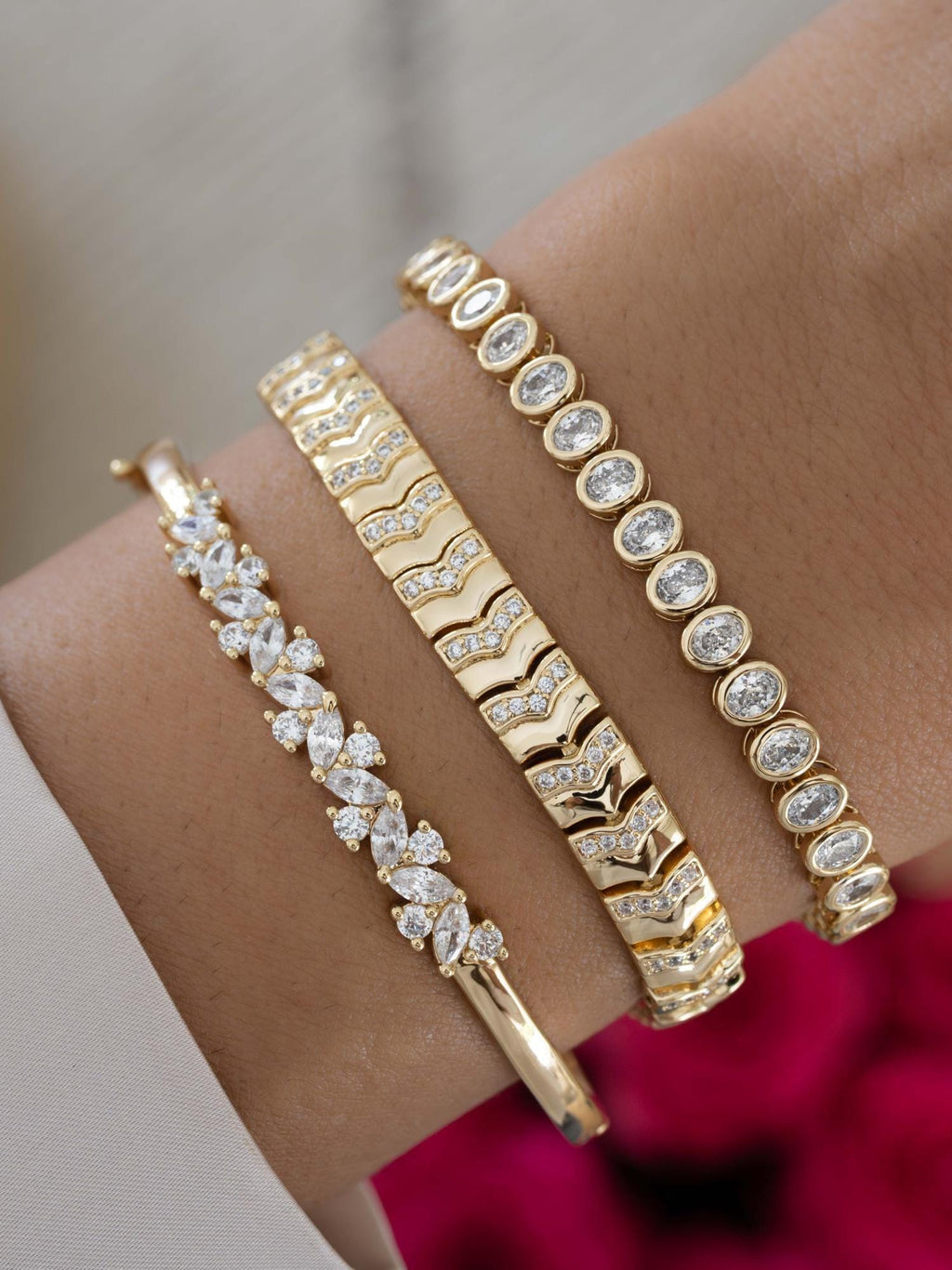 Multi Stone Bangle, Diamond Bangle, Bangle Bracelet, Diamond Bracelet, Bridal Jewelry, Statement Jewelry, Stacking Bracelet, Wedding Jewelry