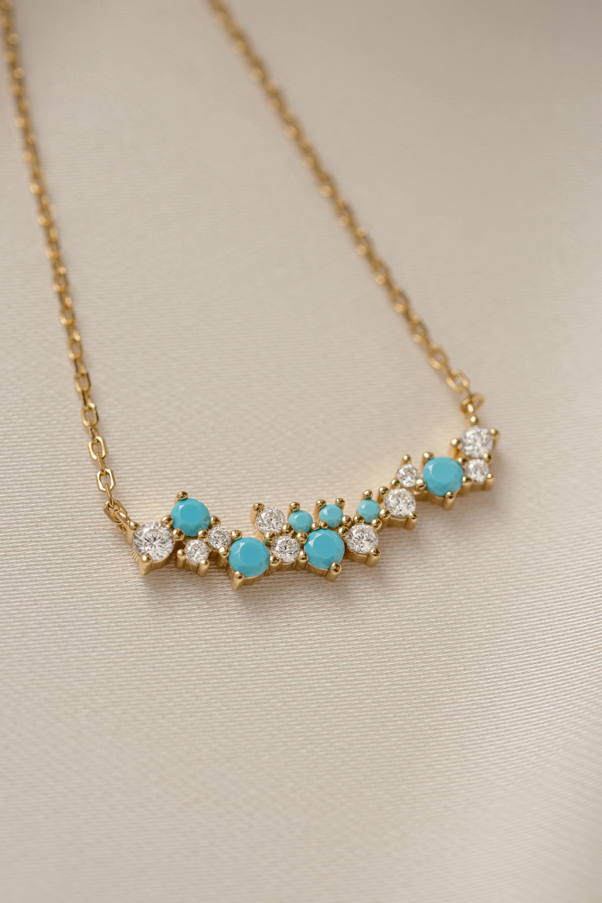 Turquoise Pendant, Turquoise Jewelry, Bar Necklace, Dainty Necklace, Gemstone Necklace, Pendant Necklace, Unique Necklace, Gift for Her
