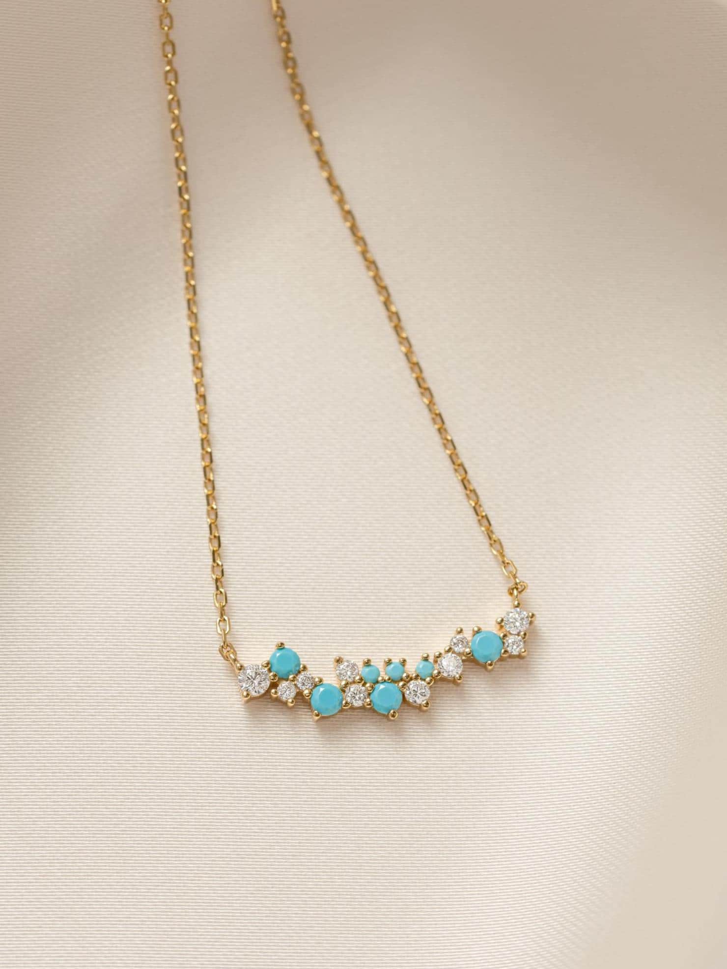 Turquoise Pendant, Turquoise Jewelry, Bar Necklace, Dainty Necklace, Gemstone Necklace, Pendant Necklace, Unique Necklace, Gift for Her