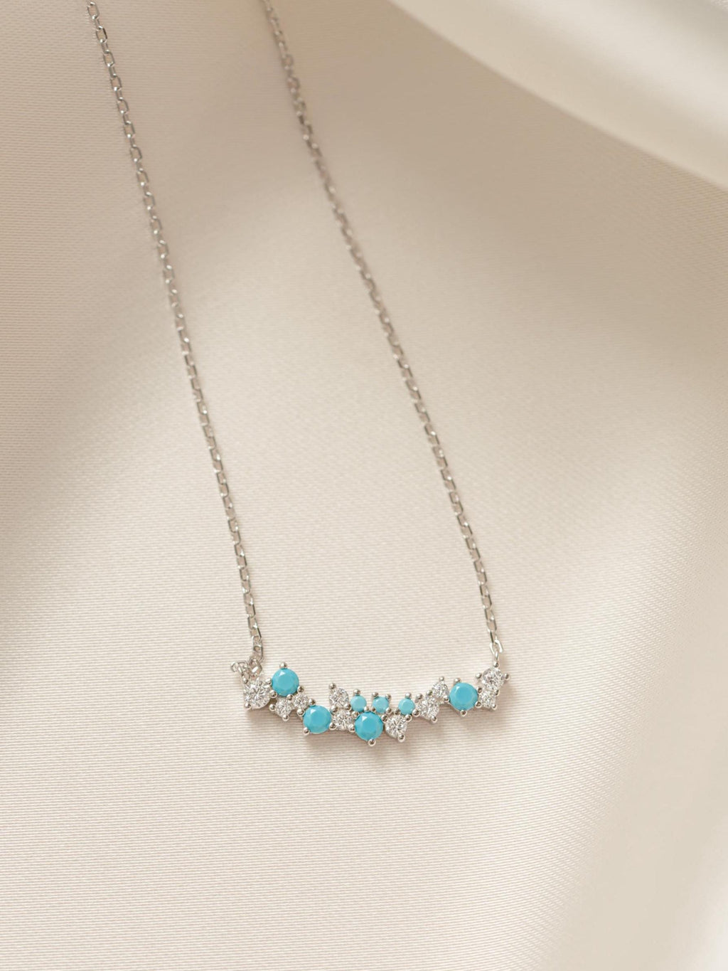 Turquoise Pendant, Turquoise Jewelry, Bar Necklace, Dainty Necklace, Gemstone Necklace, Pendant Necklace, Unique Necklace, Gift for Her