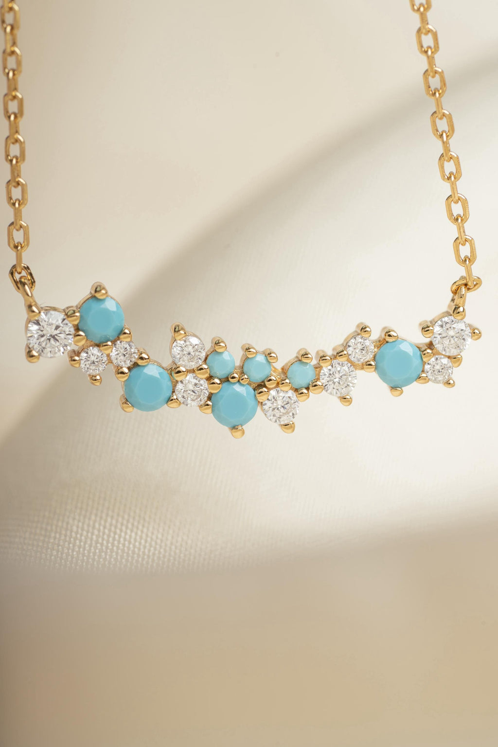 Turquoise Pendant, Turquoise Jewelry, Bar Necklace, Dainty Necklace, Gemstone Necklace, Pendant Necklace, Unique Necklace, Gift for Her