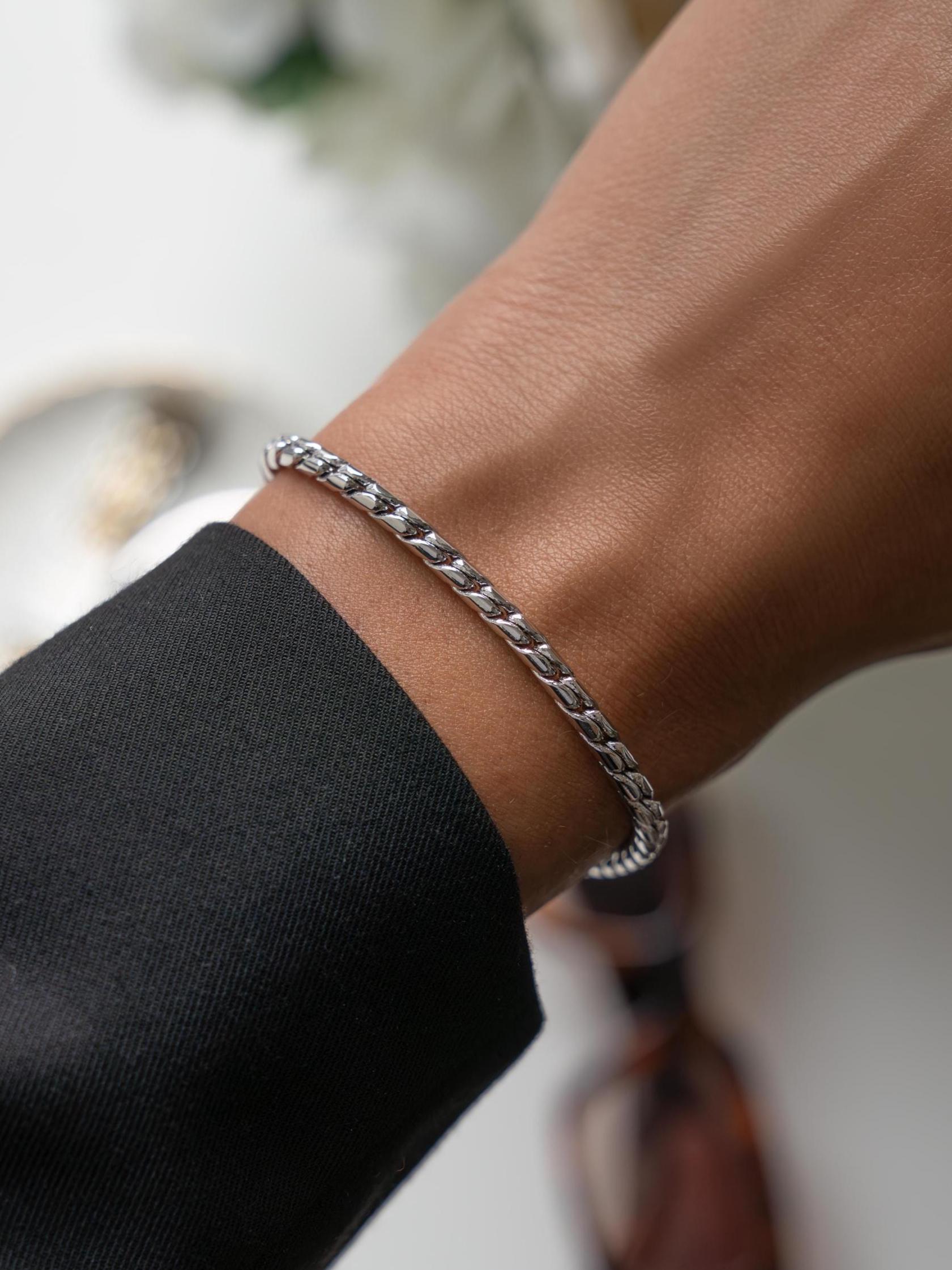Chain Bracelet by Sami Jewels, Snake Chain, Rope Chain, Minimalist Bracelet, Statement Jewelry, Bracelet Stack, Adjustable Bracelet