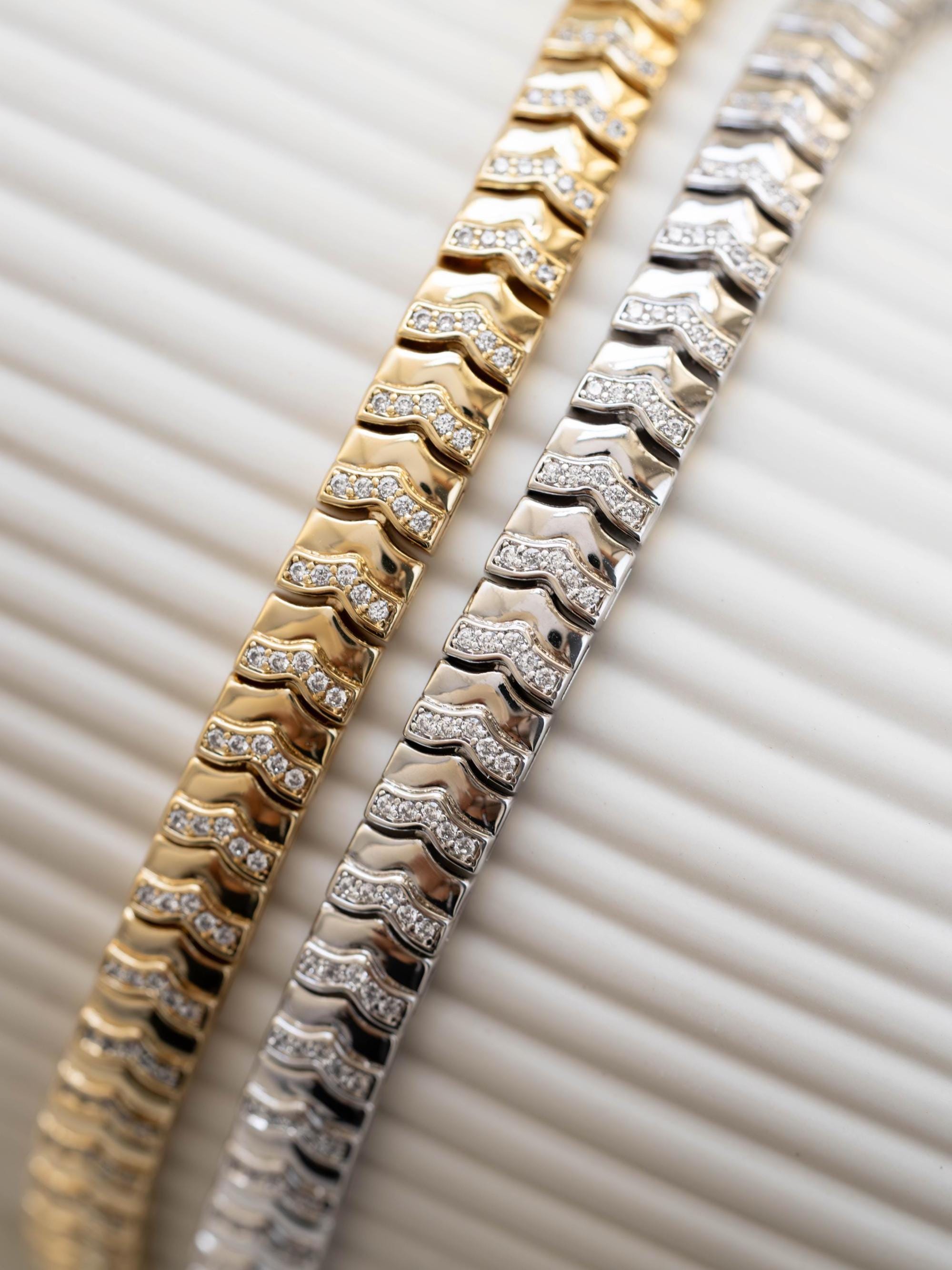 Chevron Chain Bracelet by Sami Jewels, Diamond Bracelet, Statement Bracelet, Minimalist Bracelet, Stacking Bracelet