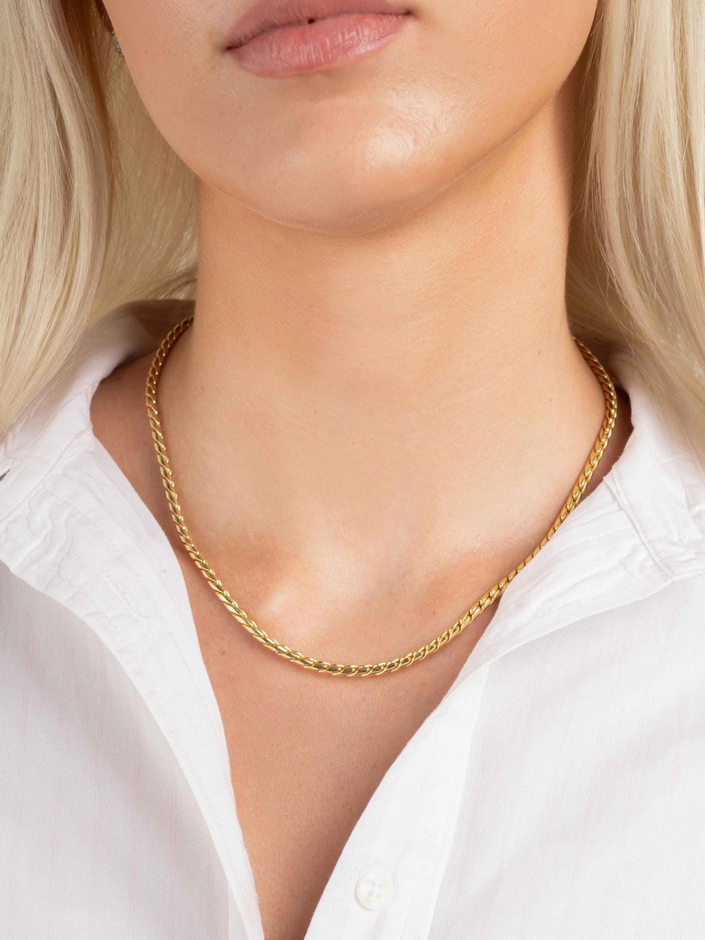 Chunky Chain Necklace by Sami Jewels, Snake Chain, Statement Necklace, Rope Chain, Chain Necklace, Stacking Necklace, Statement Jewelry