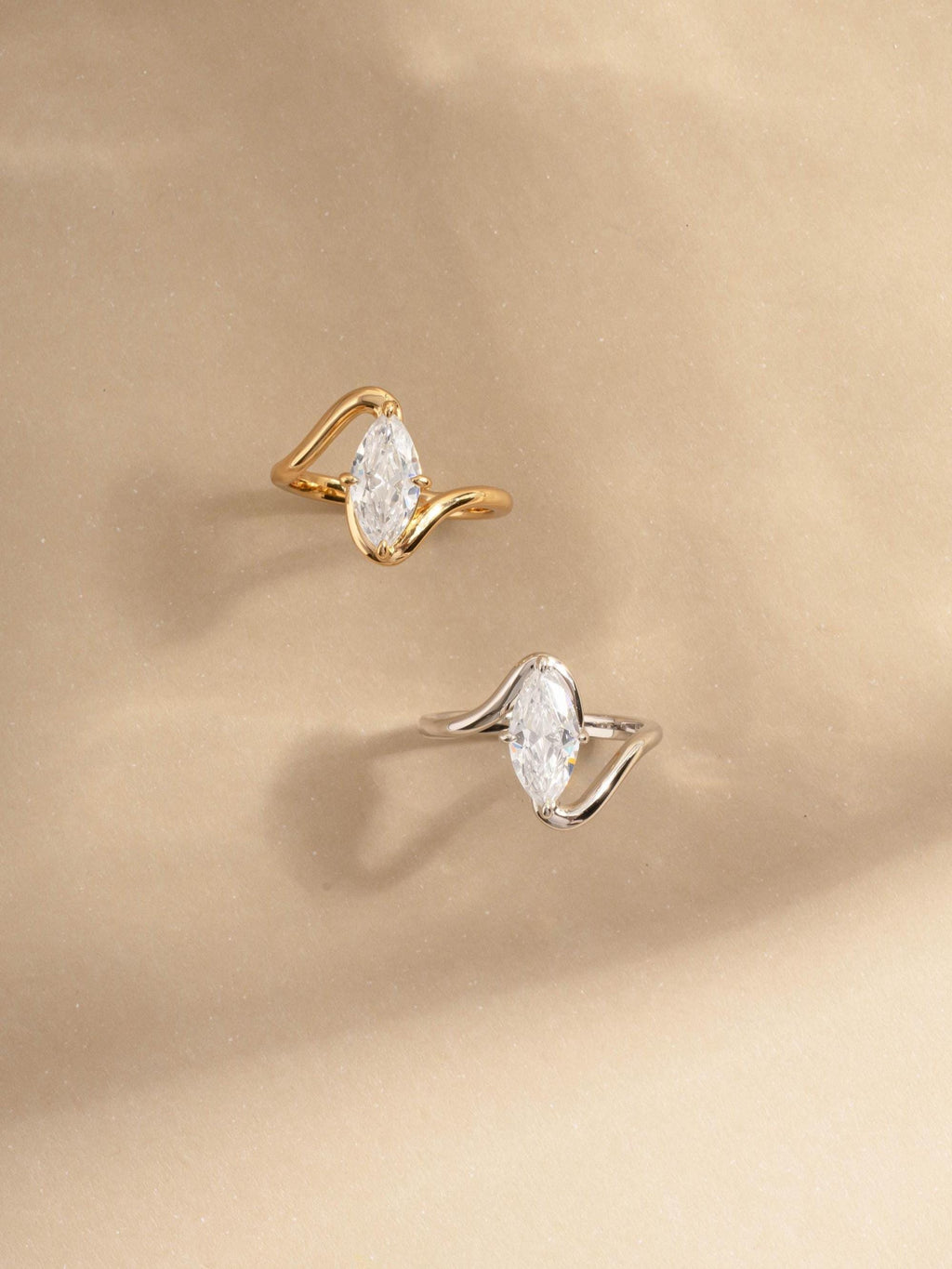 Marquise Ring by Sami Jewels, Wave Ring, Promise Ring, Engagement Ring, Diamond Ring, Bridal Jewelry, Statement Ring, Unique Ring