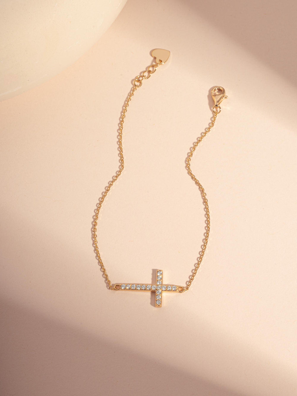 Cross Bracelet by Sami Jewels, Chain Bracelet, Charm Bracelet, Diamond Bracelet, Adjustable Bracelet, Dainty Bracelet, Religious Jewelry