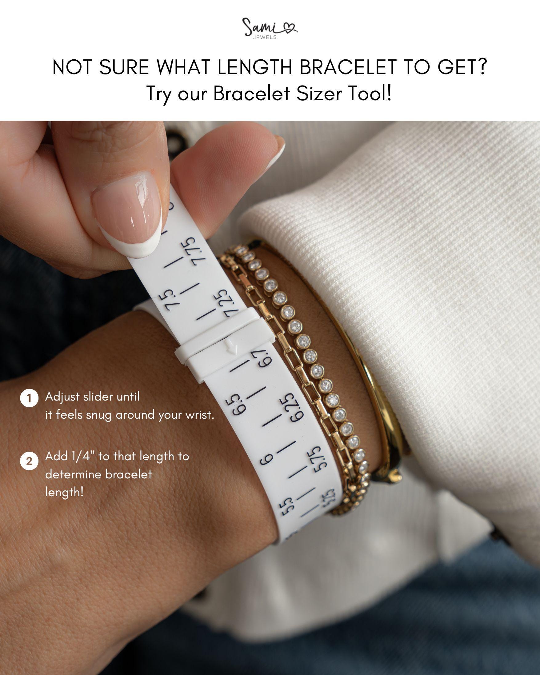 14K Gold Chain Link Bracelet by Sami Jewels, Solid Gold Bracelet, Minimalist Bracelet