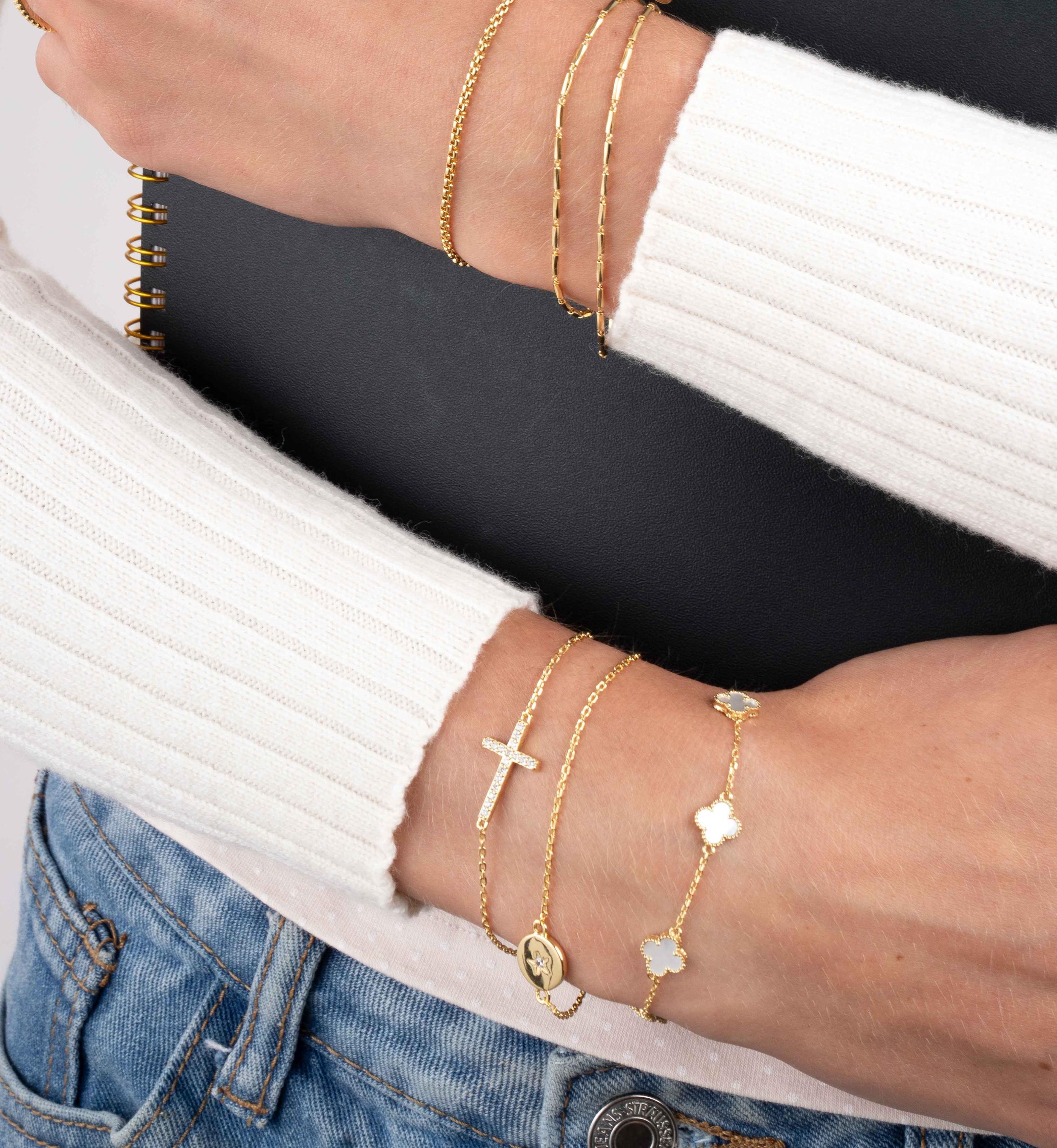 Cross Bracelet by Sami Jewels, Chain Bracelet, Charm Bracelet, Diamond Bracelet, Adjustable Bracelet, Dainty Bracelet, Religious Jewelry