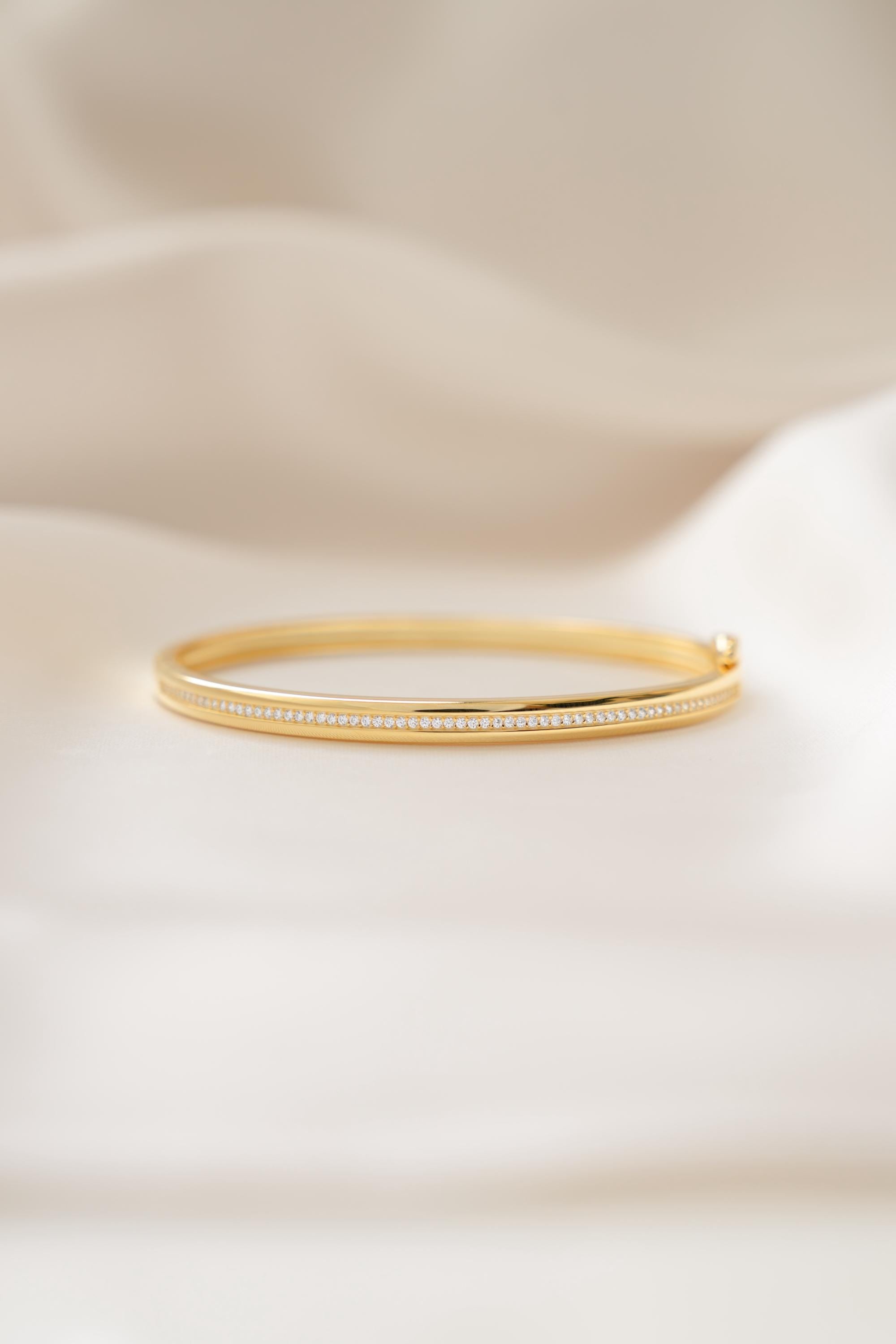 Diamond Bangle, Bangle Bracelet, Diamond Bracelet, Wedding Jewelry, Statement Jewelry, Minimalist Bracelet, Stacking Bracelet, Bangles