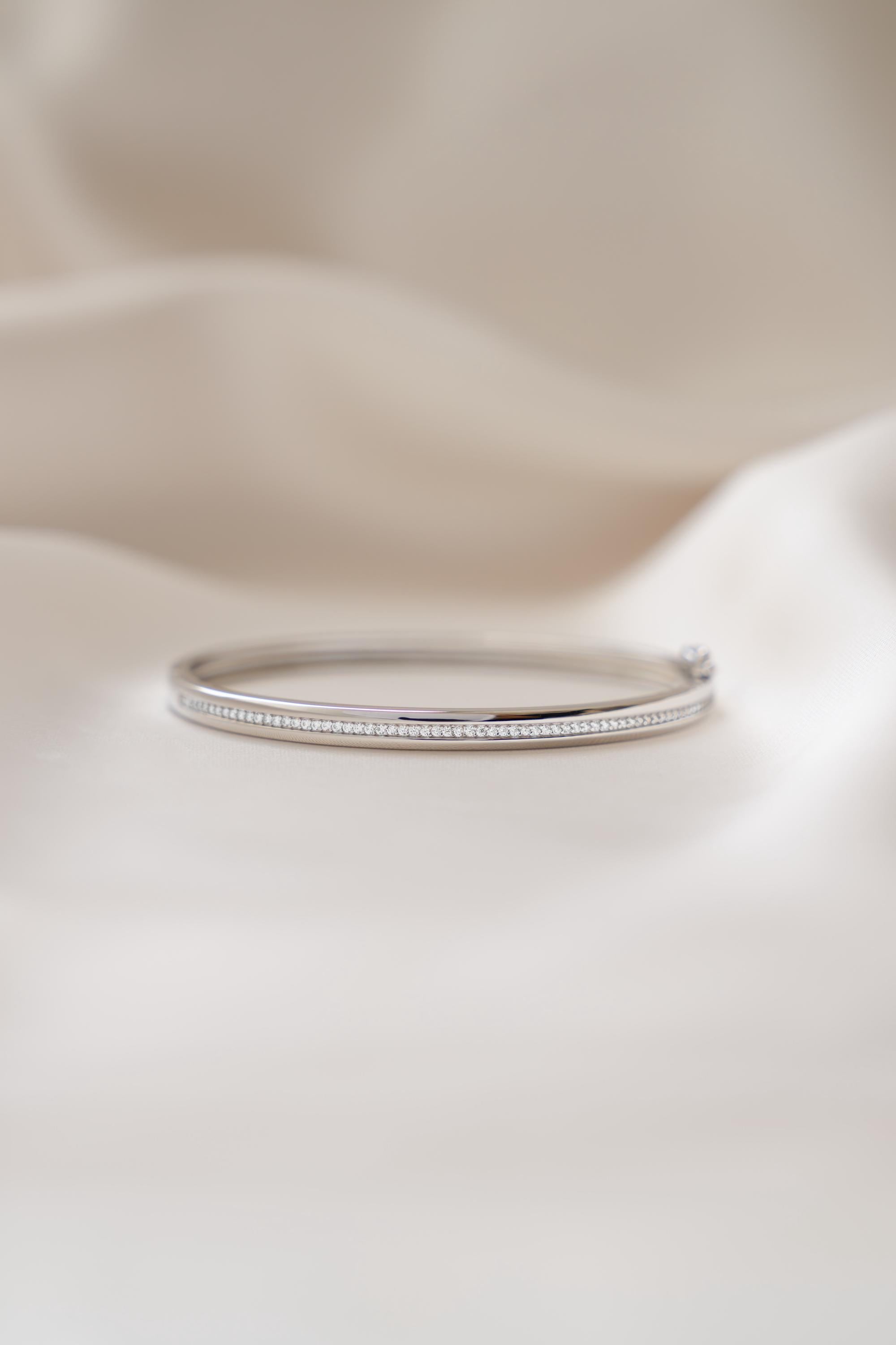Diamond Bangle, Bangle Bracelet, Diamond Bracelet, Wedding Jewelry, Statement Jewelry, Minimalist Bracelet, Stacking Bracelet, Bangles
