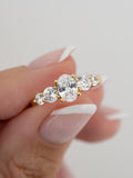 Oval Statement Ring by Sami Jewels, Promise Ring, Engagement Ring, Diamond Ring, Vintage Ring, Stackable Ring, Anniversary Gift