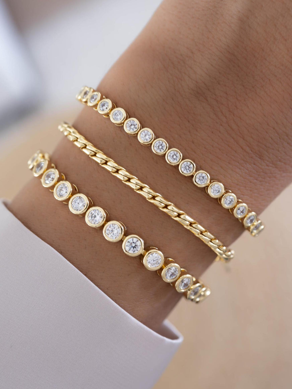Chain Bracelet by Sami Jewels, Snake Chain, Rope Chain, Minimalist Bracelet, Statement Jewelry, Bracelet Stack, Adjustable Bracelet