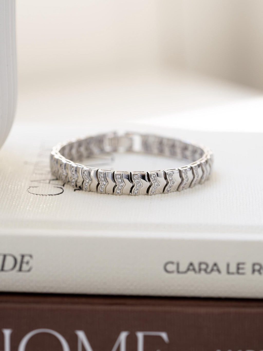 Chevron Chain Bracelet by Sami Jewels, Diamond Bracelet, Statement Bracelet, Minimalist Bracelet, Stacking Bracelet