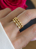 3 Ring Set by Sami Jewels, Stackable Rings, Diamond Rings, Dainty Ring, Minimalist Jewelry, Jewelry Set, Vintage Ring, Eternity Ring