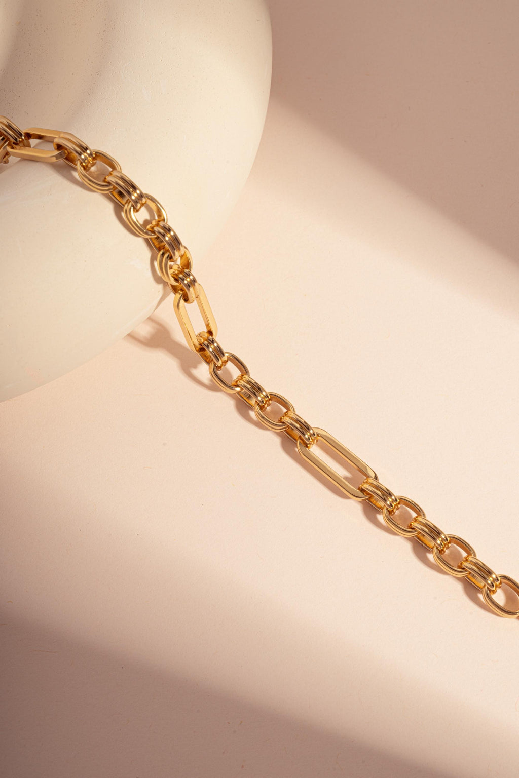 Vintage Chunky Gold Link Bracelet, Chain Bracelet, Adjustable Bracelet, Vintage Bracelet, Link Bracelet, Gold Bracelet