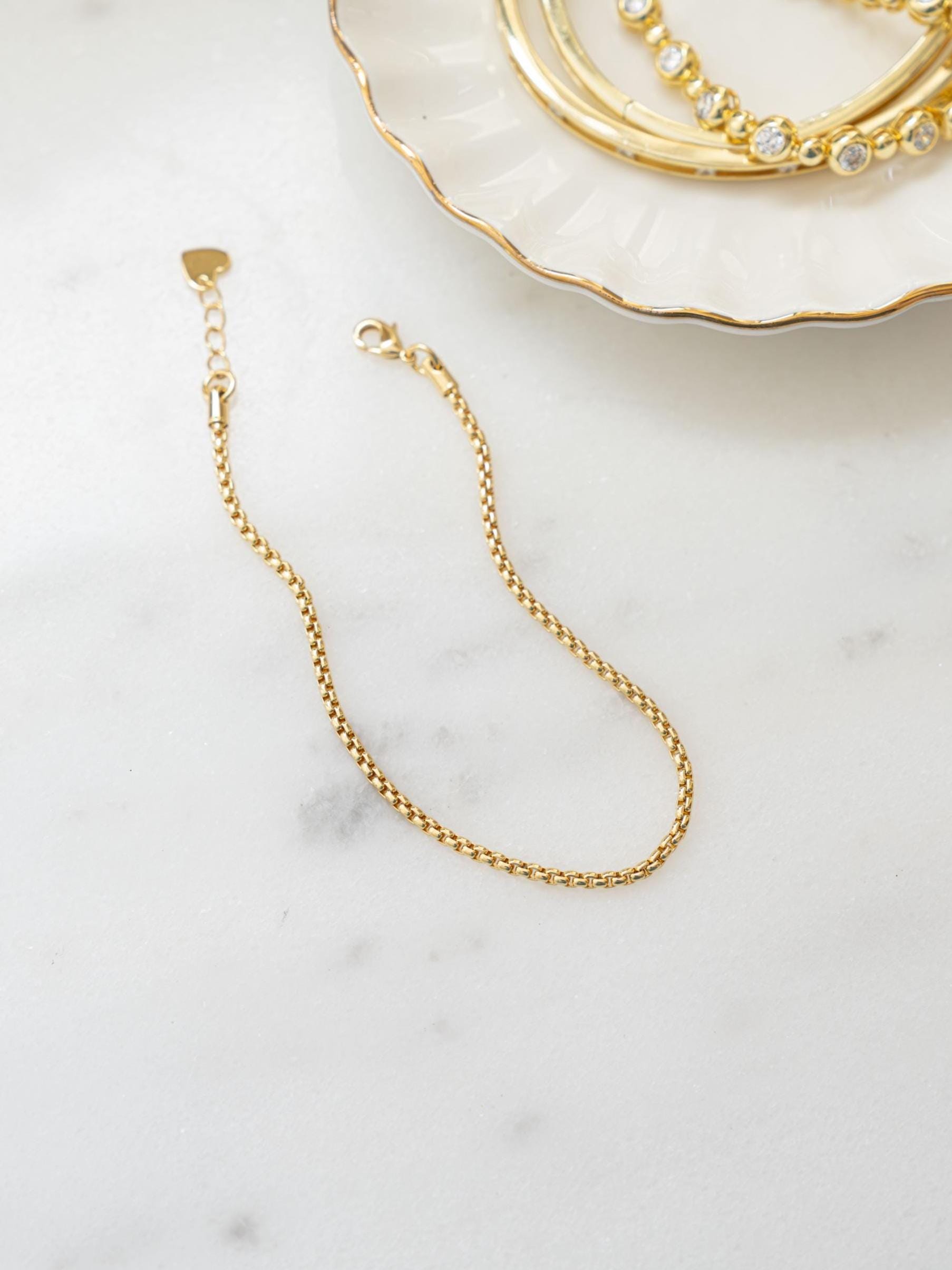 Dainty Bracelet, Thin Chain Bracelet, Adjustable Bracelet, Minimalist Jewelry, Gold Chain Bracelet, Friendship Bracelet, Stacking Bracelet