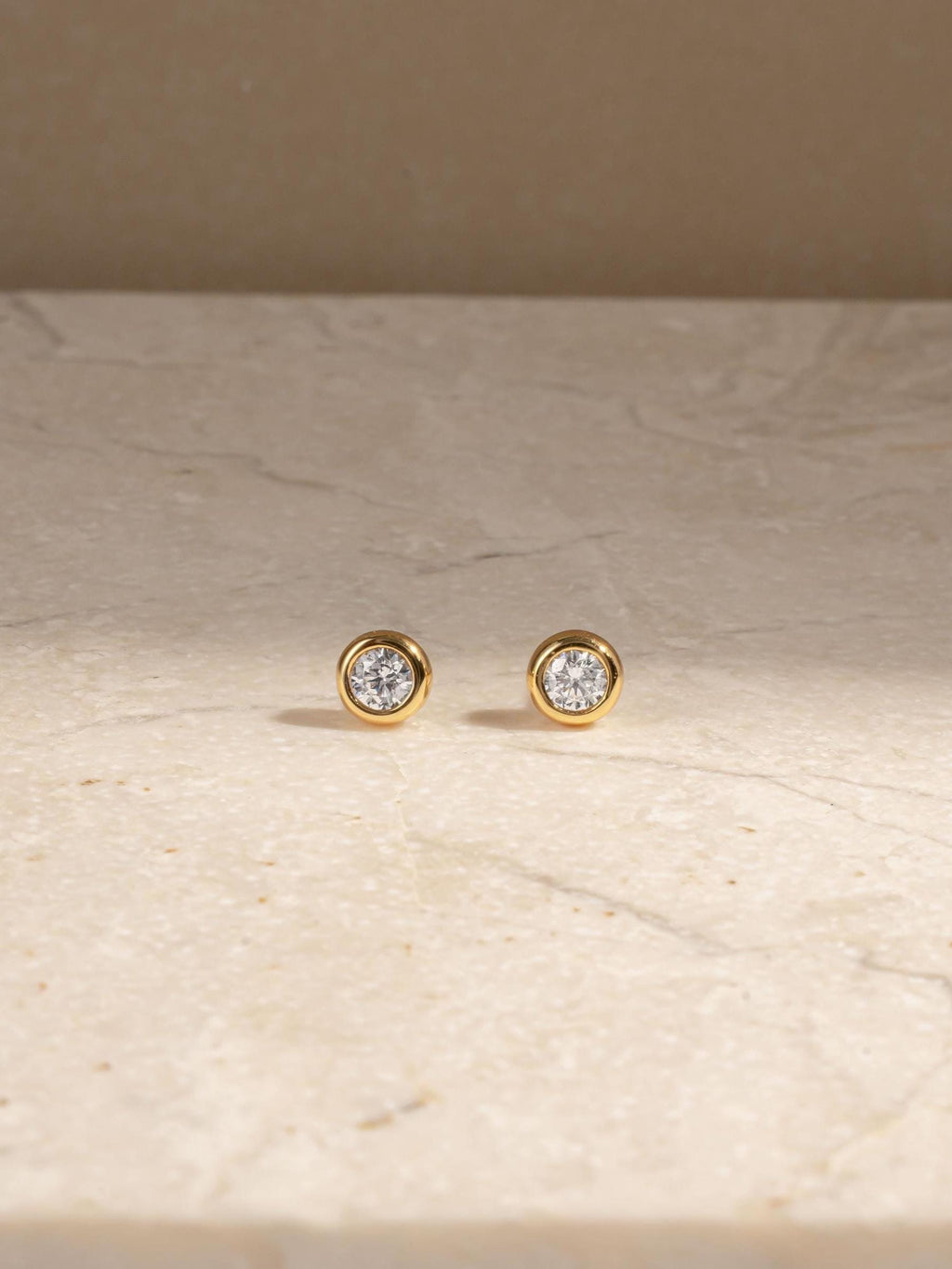 Aquamarine Diamond Bezel Stud Earrings, Aquamarine Earrings, Blue Earrings, Stud Earrings, Small Earrings, Dainty Studs, Bridal Jewelry