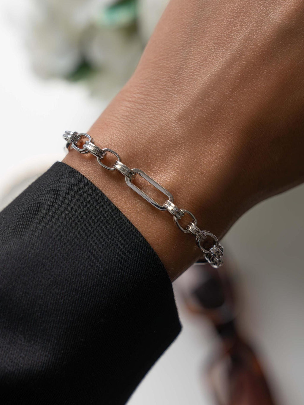 Vintage Chunky Gold Link Bracelet, Chain Bracelet, Adjustable Bracelet, Vintage Bracelet, Link Bracelet, Gold Bracelet