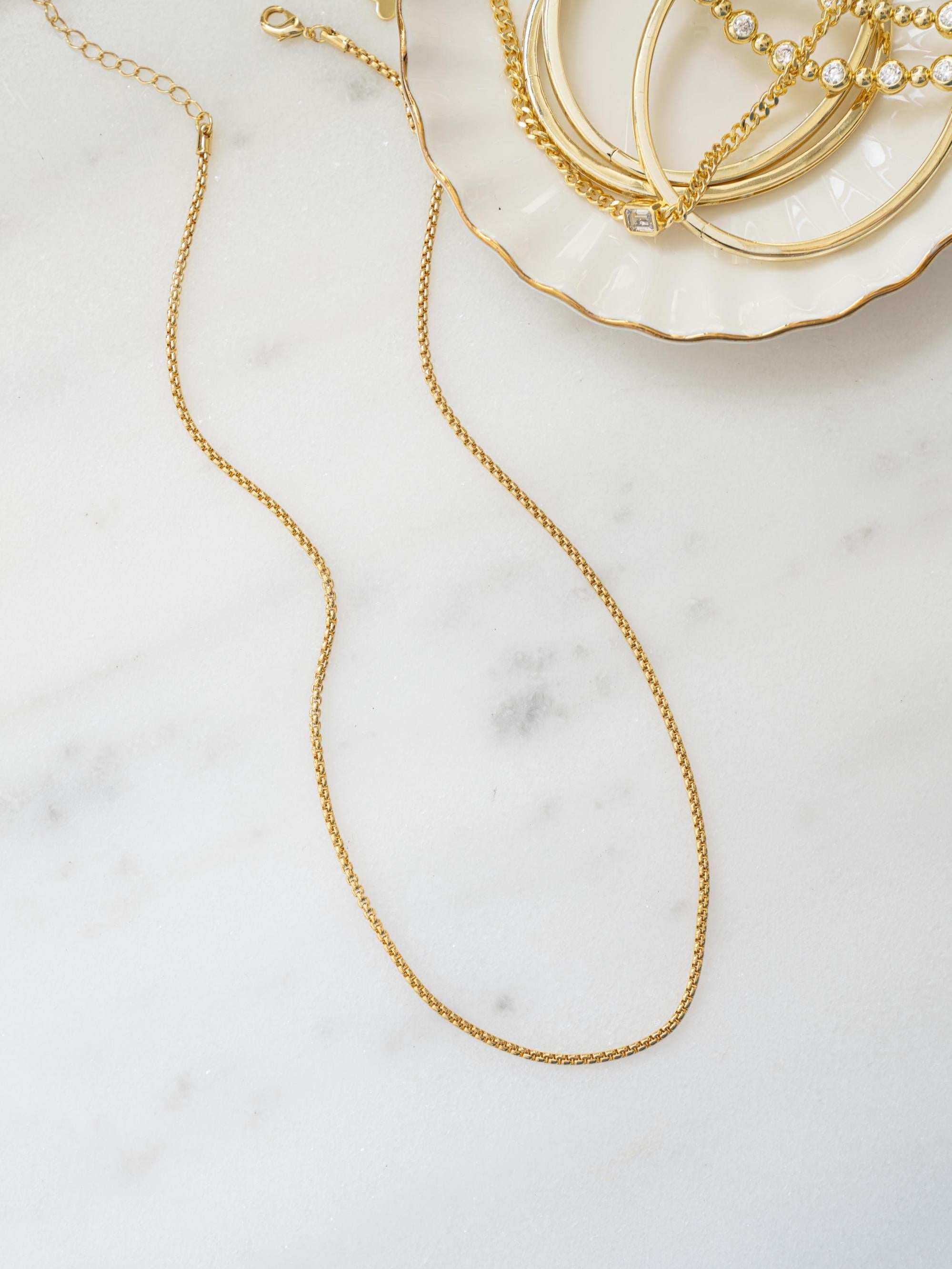 Minimalist Chain Necklace, Dainty Necklace, Simple Necklace, Layering Necklace, Gold Chain Necklace, Silver Chain, Delicate Necklace