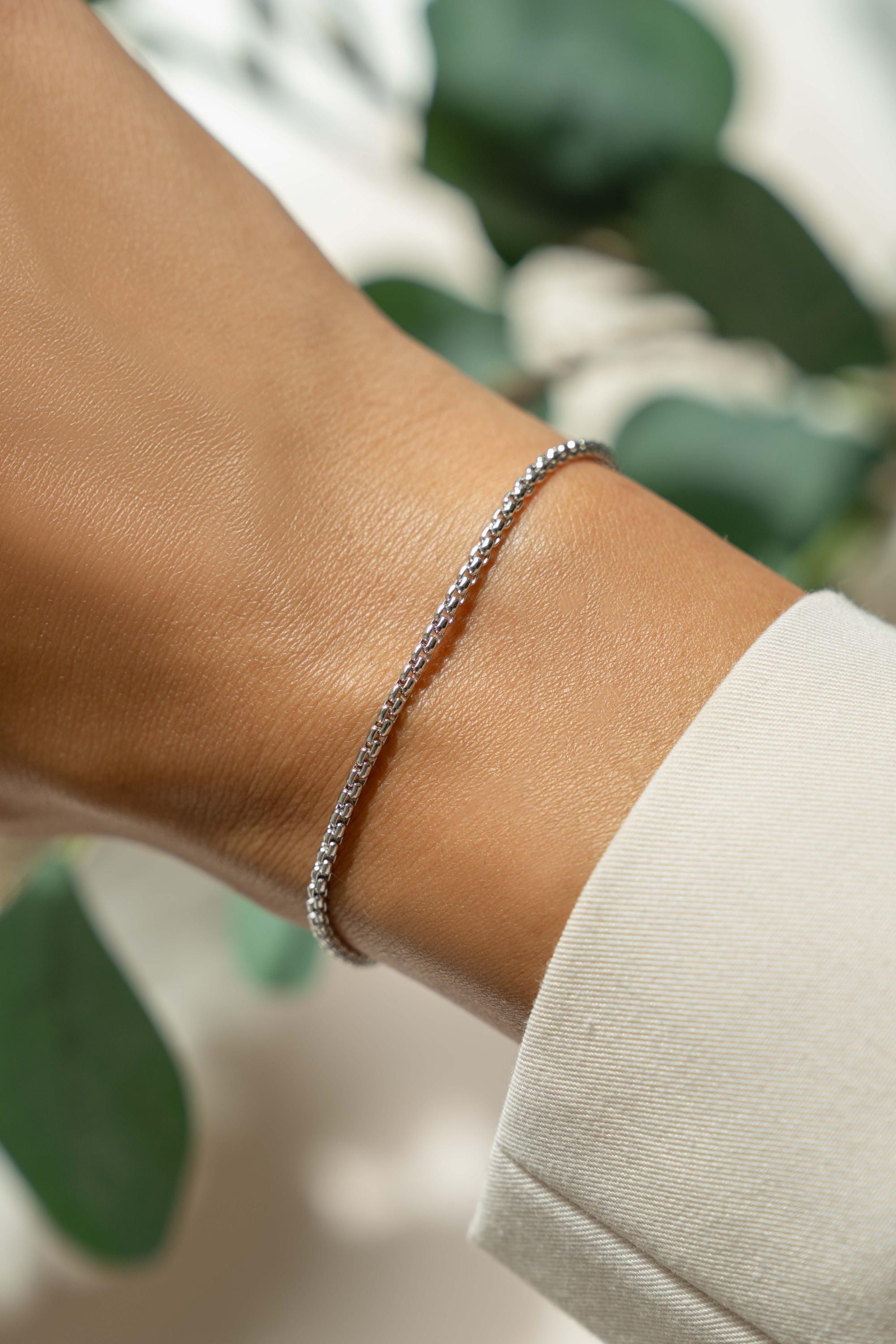 Dainty Bracelet, Thin Chain Bracelet, Adjustable Bracelet, Minimalist Jewelry, Gold Chain Bracelet, Friendship Bracelet, Stacking Bracelet