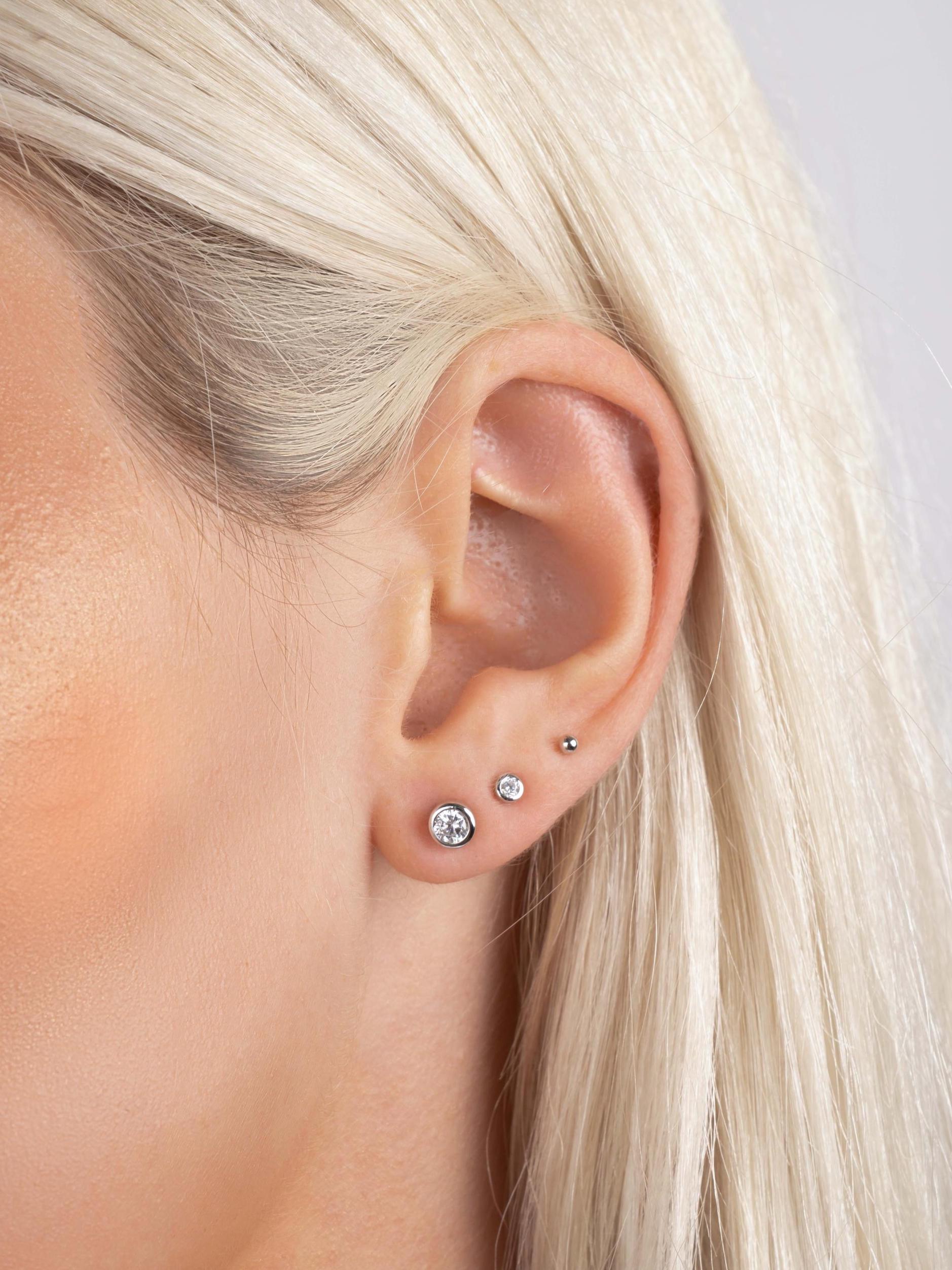 Bezel Studs by Sami Jewels, Diamond Earrings, Stud Earrings, Small Earrings, Dainty Earrings, Tiny Earrings, Bridal Jewelry, Gift for Her
